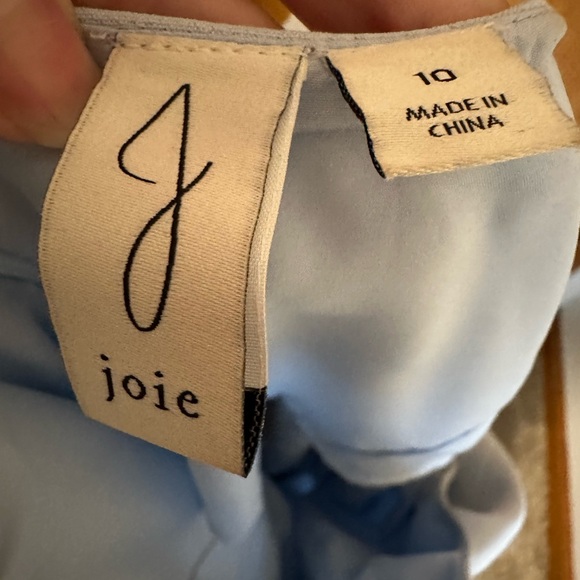 JOIE SCOOP NECK FLARE DRESS IN MIST BLUE. Women’s 10. - Picture 3 of 6